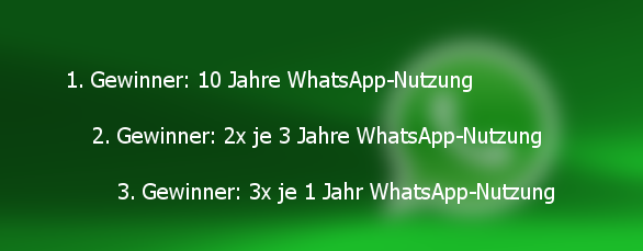 whatsappgewinnspiel