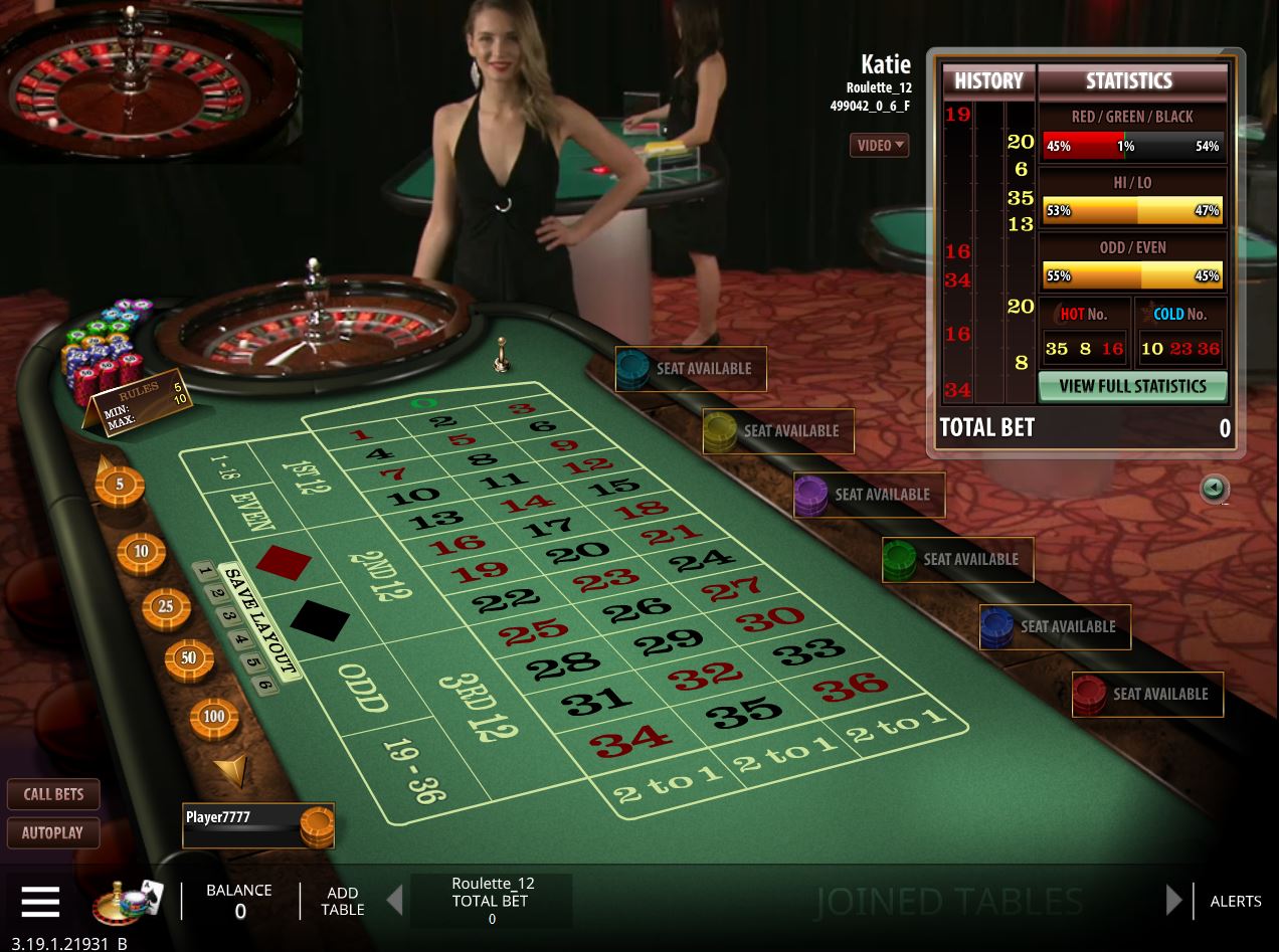 Roulette mit Live Croupiers