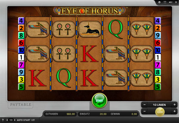 Eye of Horus Spielautomat