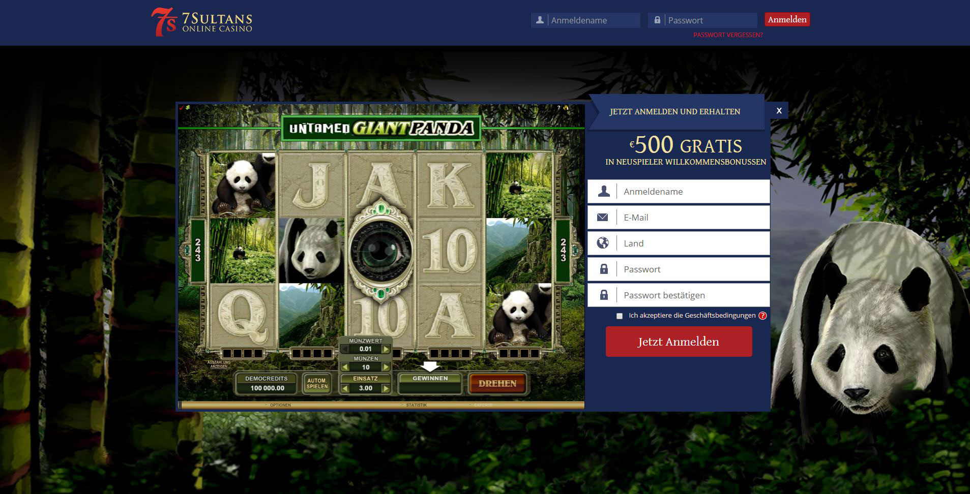 Untamed Giant Panda Microgaming