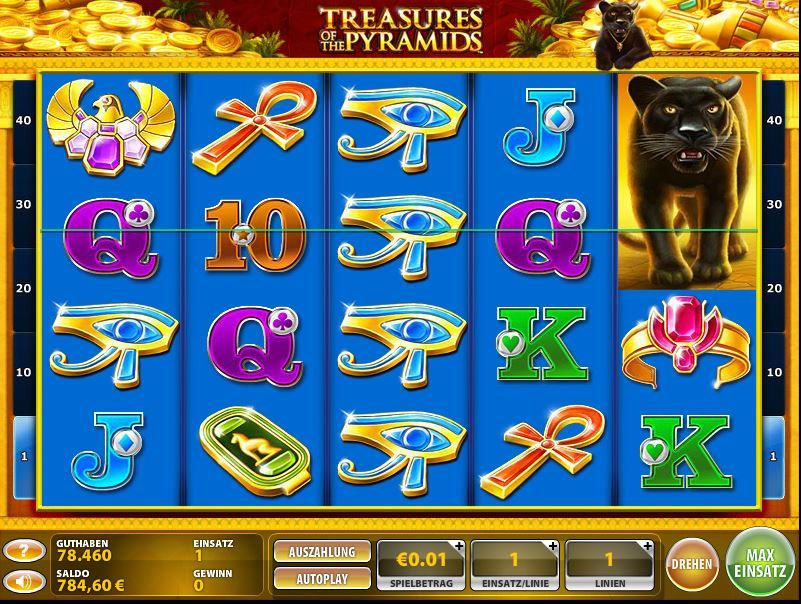 Treasures of the Pyramids Spielautomaten