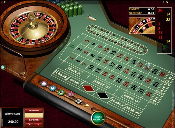 European Roulette spielen