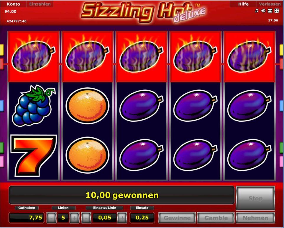 Sizzling Hot Deluxe online Spiel